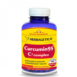 CURCUMIN 95 C3 COMPLEX (120 cps) -  Cel mai bun antiinflamator natural